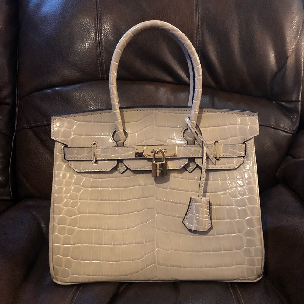 Birkin style bag.